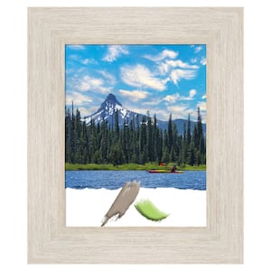 Hardwood Whitewash Wood Picture Frame Opening Size 11 x 14 in.