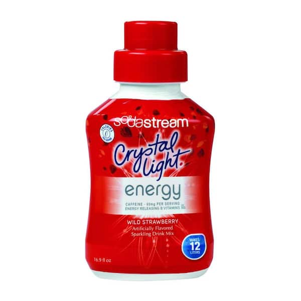 SodaStream 500ml Soda Mix - Crystal Light Strawberry Energy (Case of 4)