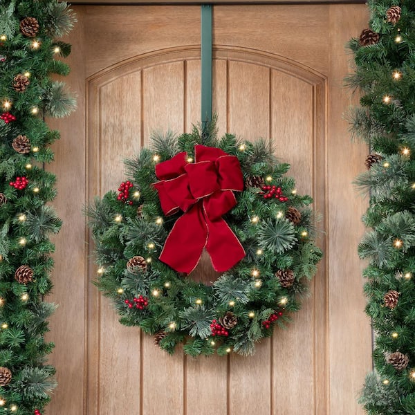Northlight 30 Black Metal Christmas Wreath Hanger Stand : Target