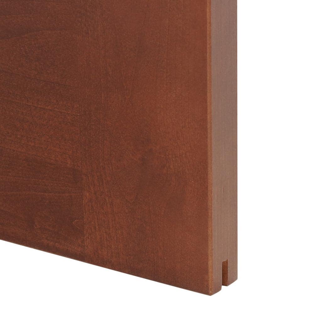 Espresso Frosted Glass 36'' x 84'' Barn Door with Black Hardware