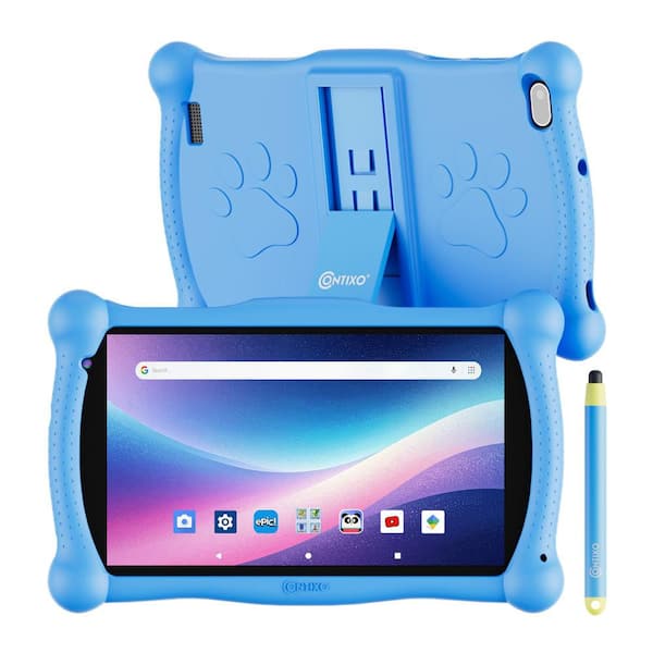 7 in. Kids Tablet 16GB Android 11 with Parental Controls, Kid-Proof Case and HD Touchscreen, Blue