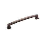 Bridges Collection 6-5/16 in. (160 mm) C-C Oil-Rubbed Bronze Highlighted Finish Cabinet Door and Drawer Pull