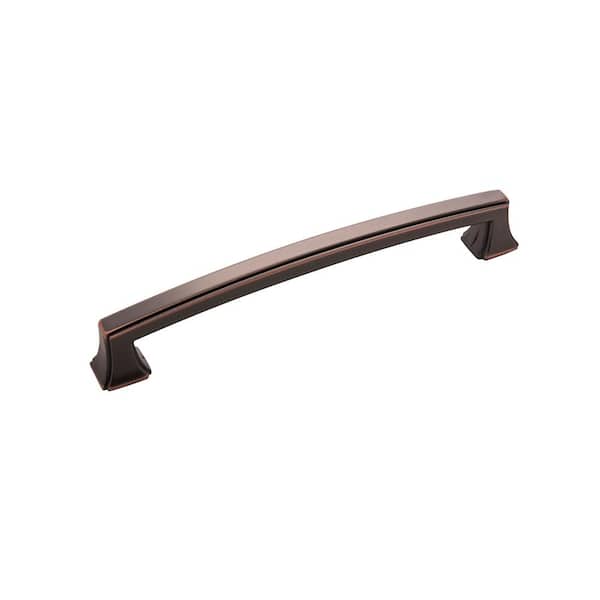 Hickory Hardware Bridges Collection 6-5/16 in. (160 mm) C-C Oil-Rubbed Bronze Highlighted Finish Cabinet Door and Drawer Pull