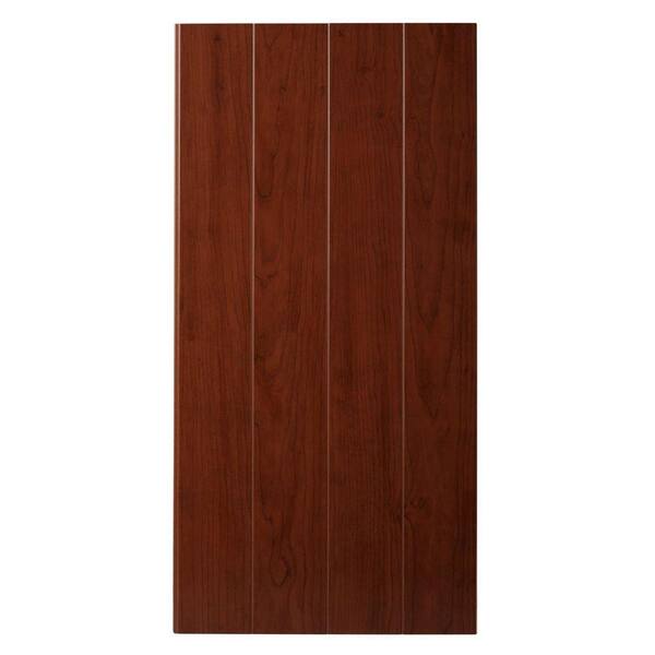 Marlite Supreme Wainscot 8 Linear ft. HDF Tongue and Groove Lexington Cherry Panel (6-Pack)