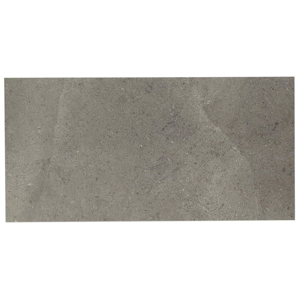 Iris Dark Gray Matte Porcelain Large Format Floor and Wall Tile
