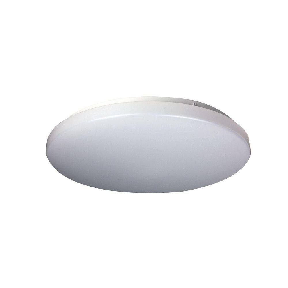 15 in. Round White Flush Mount Integrated LED Selectable 24W 120V 2700K-5000K Dimmable Selectable CCT For Indoors price history on PriceWatchPro