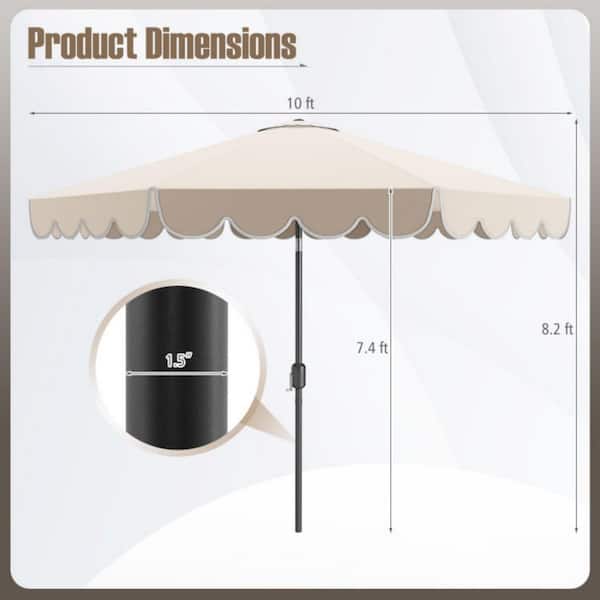 cantilever offset patio umbrellas Patbrela 10ft Offset Patio Umbrella with Base, Cantilever Hanging Outdoor  Umbrella with Solar Light Strips, Tilt Adjustment, Market Umbrella for  Yard,