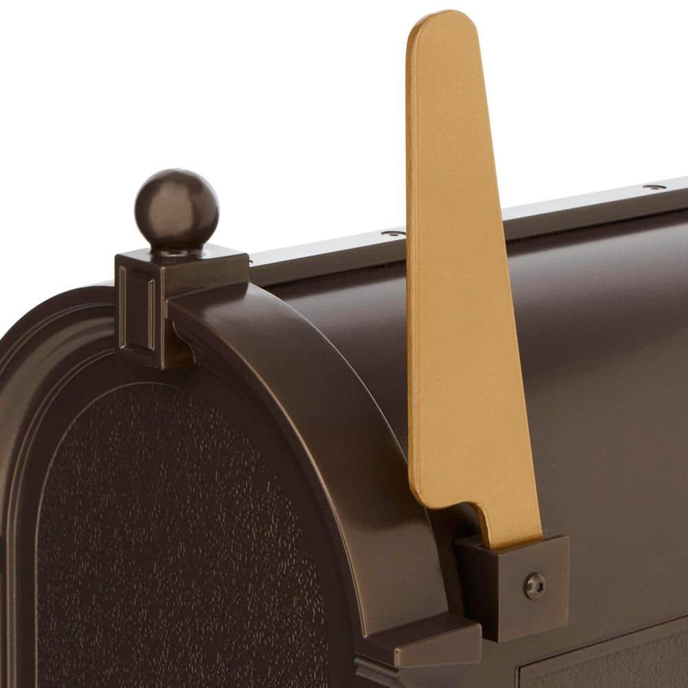 Whitehall French Bronze Lockable Aluminum Deluxe Mailbox