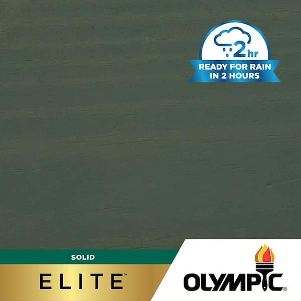 Olympic Elite 8 oz. SC-1068 Rocky Gray Solid Advanced Exterior Stain and Sealer in One
