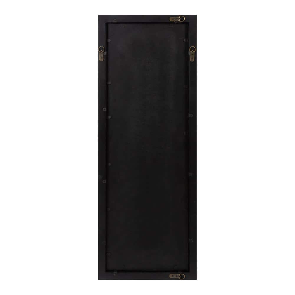 Bakersfield Black Full Length Rectangular Wood Wall Mirror