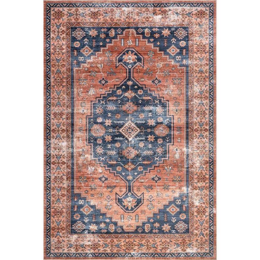 Daisy Spill Proof Washable Persian Brick 9 ft. x 12 ft. Indoor Area Rug price history on PriceWatchPro
