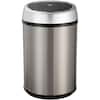 Hanover 10 l/2.6 Gal. Metal Household Trash Can with Sensor Lid and Carbon  Odor Control in Silver HTRASH10L-1 - The Home Depot