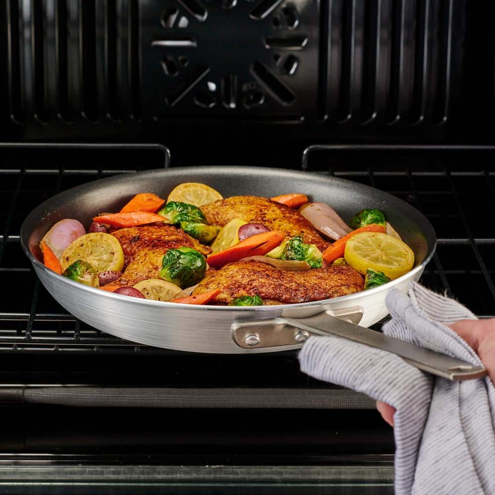 Professional 10" Aluminum Nonstick Fry Pan with Silicone Handle
