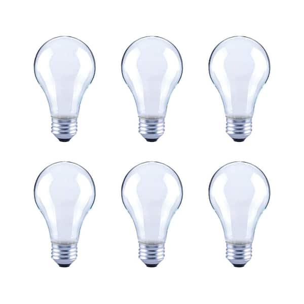 Unbranded 40-Watt Equivalent A19 Frosted Glass Vintage Decorative Edison Filament Dimmable LED Light Bulb Soft White (6-Pack)