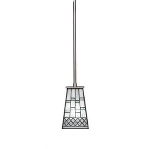 Aspen 100 W 1-Light Graphite Standard Mini Pendant Light with Glass ...