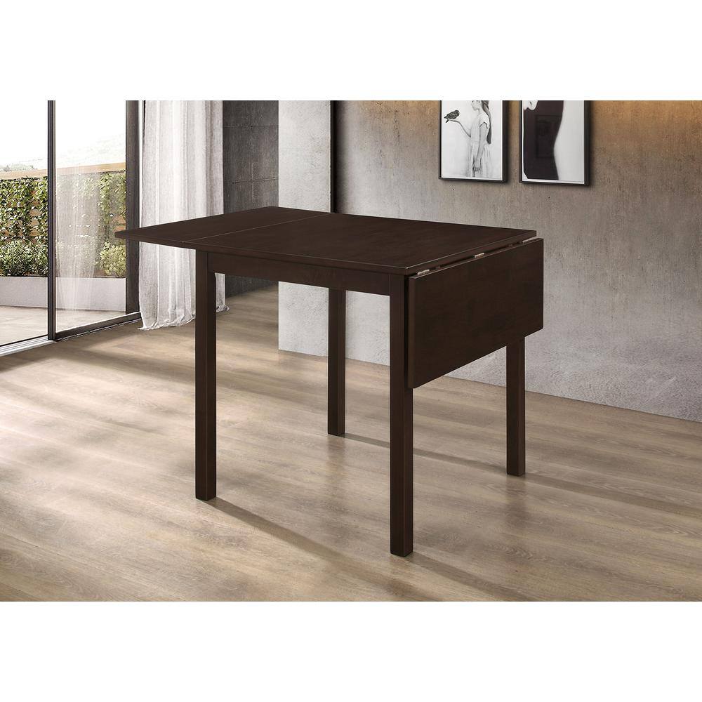 Cappuccino Rectangular Extendable Wood Dining Table