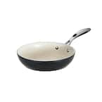 Gourmet Ceramica Deluxe 10 in. Aluminum Ceramic Nonstick Frying Pan in Metallic Black