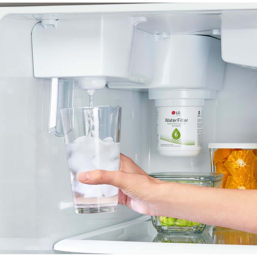 LG 24 cu.ft. Stainless Steel Top Freezer Refrigerator with Ice Maker