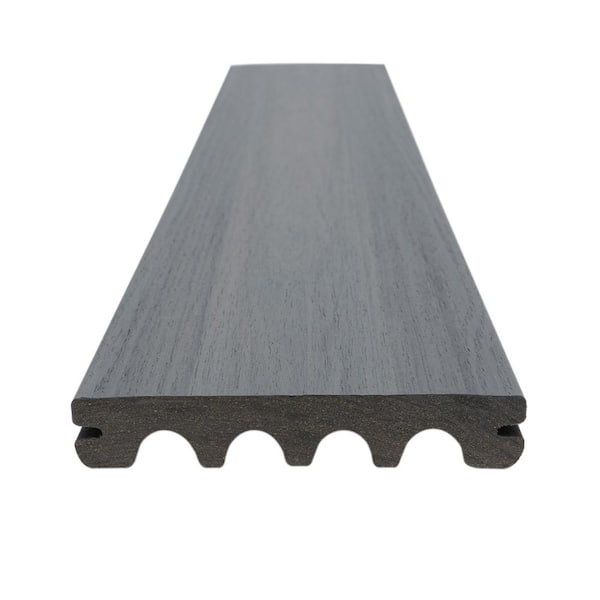 MoistureShield Elevate Alpine Gray 1 in. x 5.4 in.x 16 ft. Groove Capped Composite Decking (10-Pack) (H-Pack)