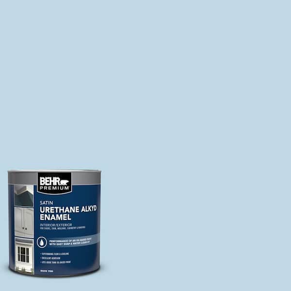 1 qt. #M500-1 Tinted Ice Satin Enamel Urethane Alkyd Interior/Exterior Paint