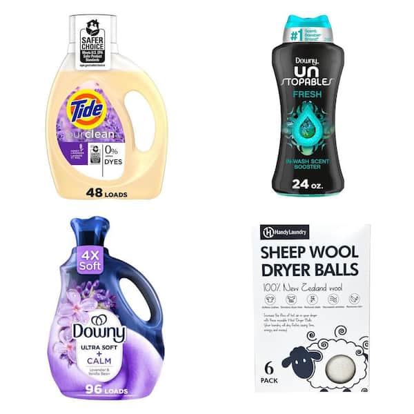 Purclean Laundry Set: Detergent, Beads, Softener, Dryer Balls