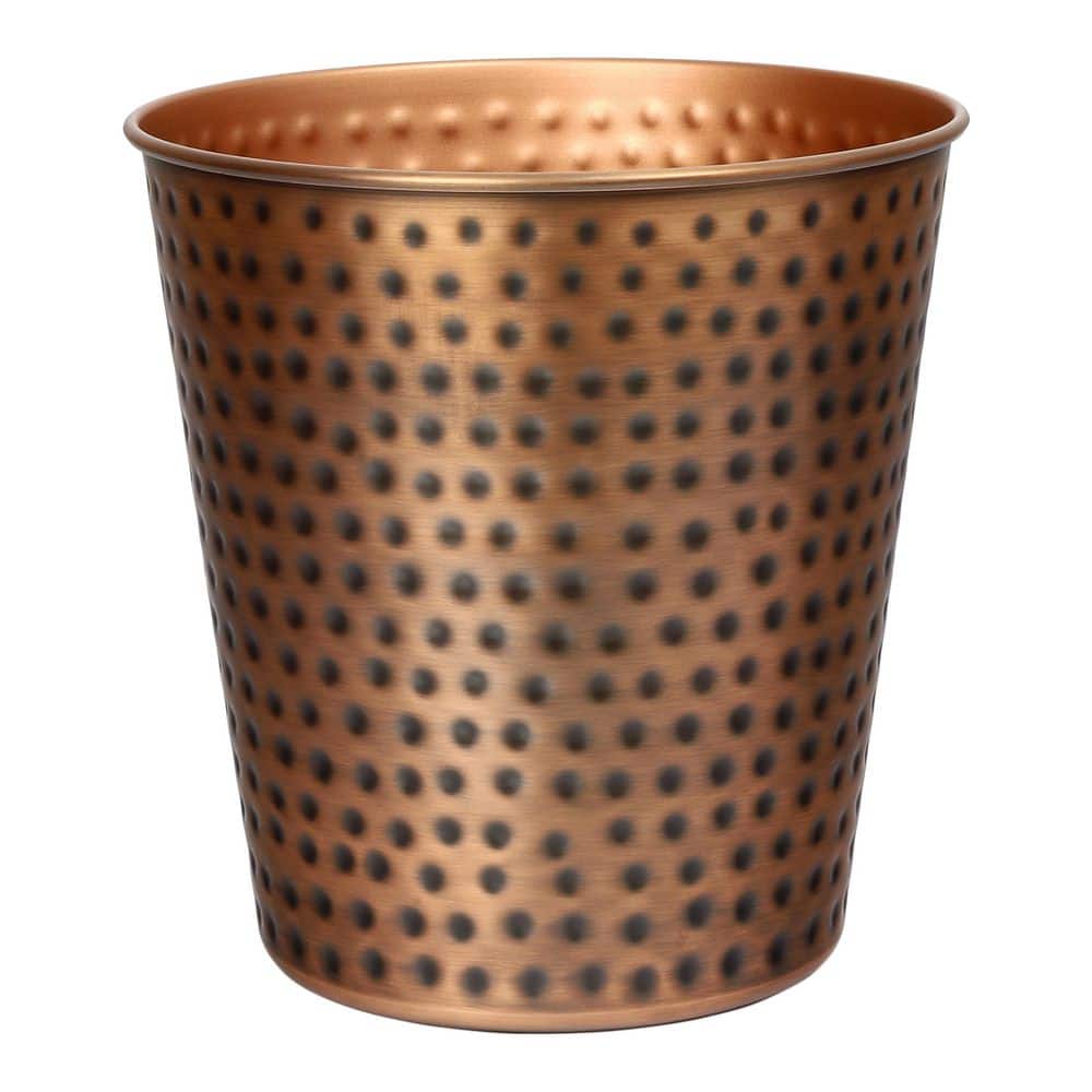 Axel Modern Minimalist Hammered Steel 2 Gal. Wastebasket, Antique Copper price history on PriceWatchPro