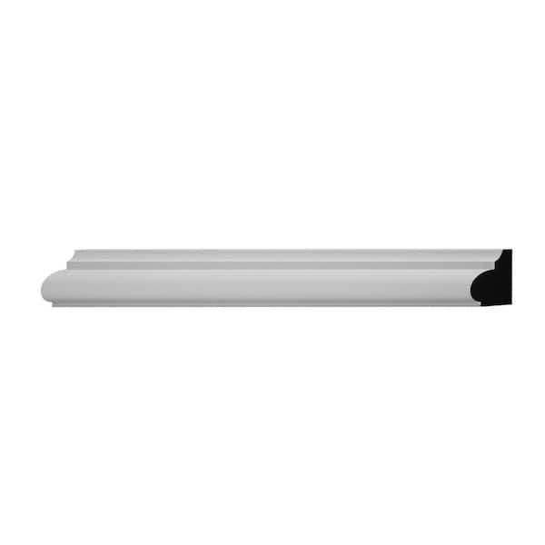 Ekena Millwork WM1207 0.69 in. D x 0.88 in. W x 6 in. L Wood (Finger-Joint Pine) Baseboard Moulding Sample
