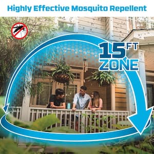 Outdoor Mosquito Repeller Refill 120-Hour Mega Pack (30 Repellent Mats and 10 Butane Cartridges)