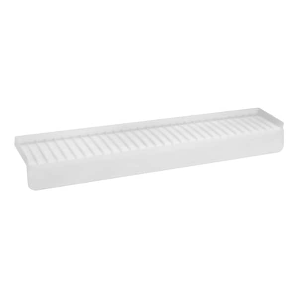 30 in. x 4 in. White Silicone Kitchen Sink Edge Splash Guard Protector with Suction Cups 5-Degree Tilt