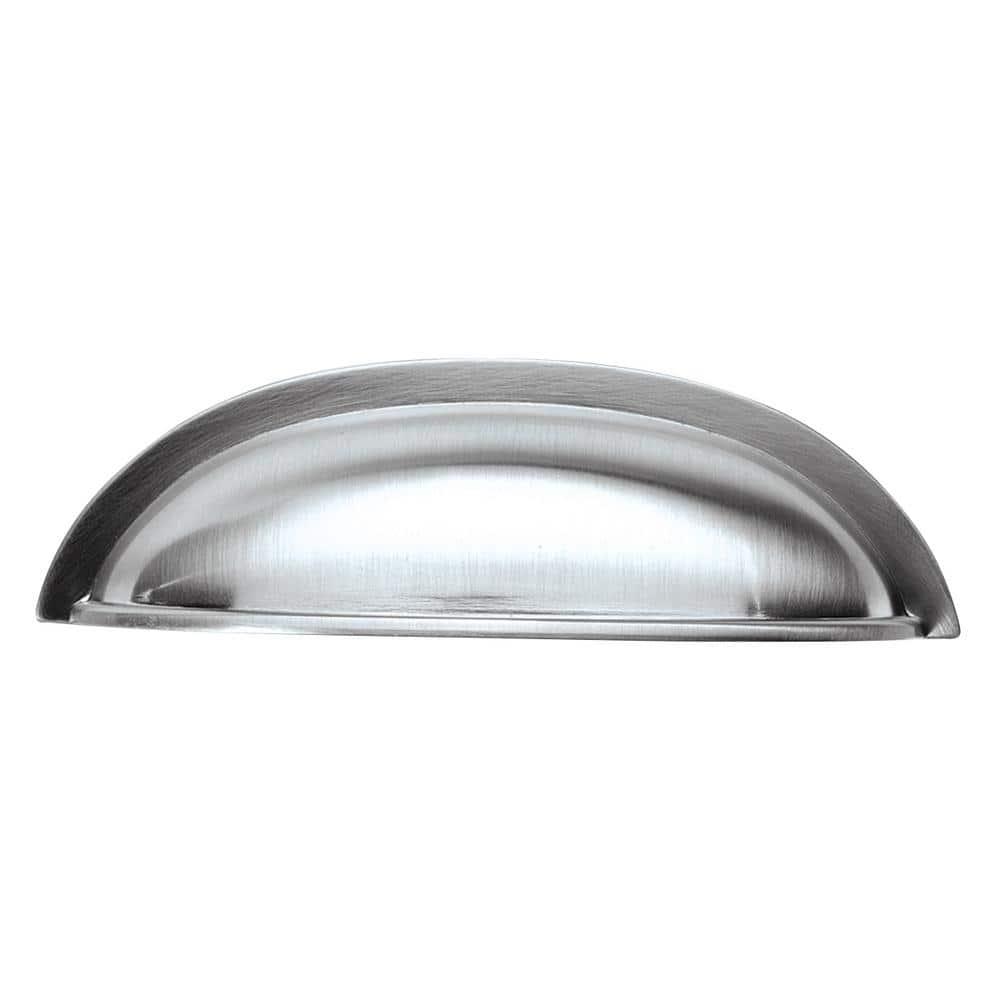 Stainless Steel Matte Cup Cabinet Pull with Mounting Hardware