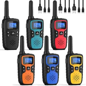 Long Range Transmission 36 Mile Range Rechargeable Waterproof 2-Way Radio with Charger 6-Pack