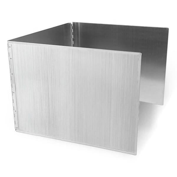 Stainless Steel Silver Foldable 3-Sided Stove Splatter Shield Oil Grease Guard Kitchen Cooking Accessory