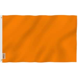 Fly Breeze 3 ft. L x 5 ft. L Solid Orange Flag - Plain Orange Flags Polyester