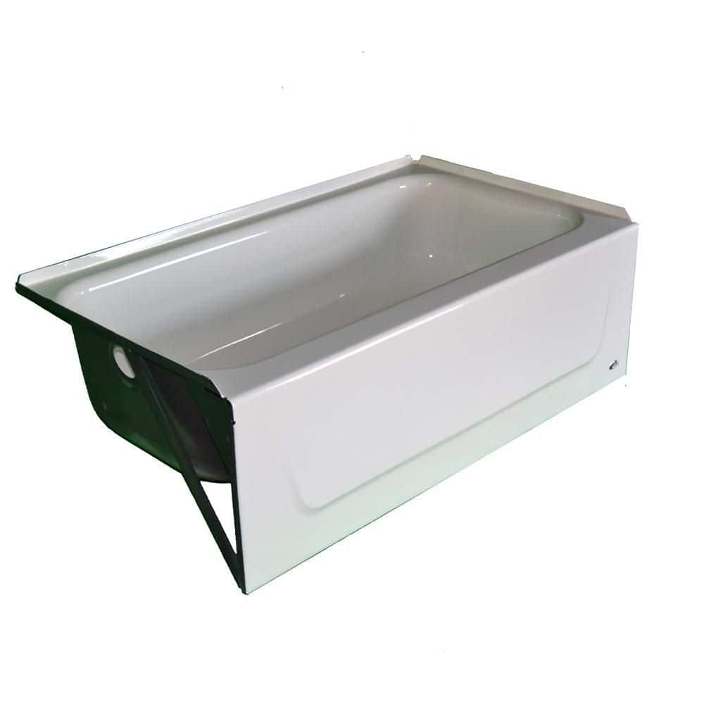 Honolulu 46 in. x 27 in. Alcove Soaking Bathtub with Right Drain in White price history on PriceWatchPro