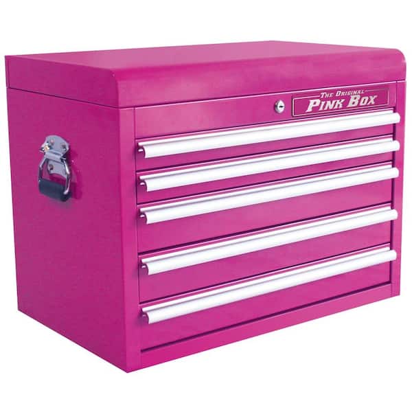 The Original Pink Box 26 in. 5-Drawer Chest, Pink