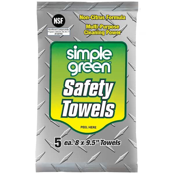 Simple Green Safety Towels (5-Count) (Case of 50)