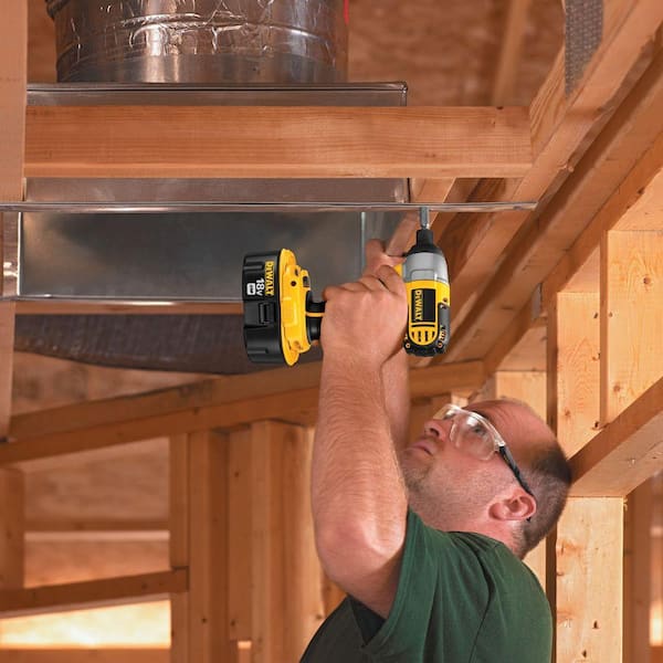 DEWALT - 18-Volt NiCd Cordless Drill/Driver and Impact Driver Combo Kit (2-Tool) with (2) Batteries 1.2Ah, Charger and Bag