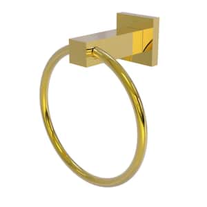 Montero Collection Towel Ring in Polished Brass