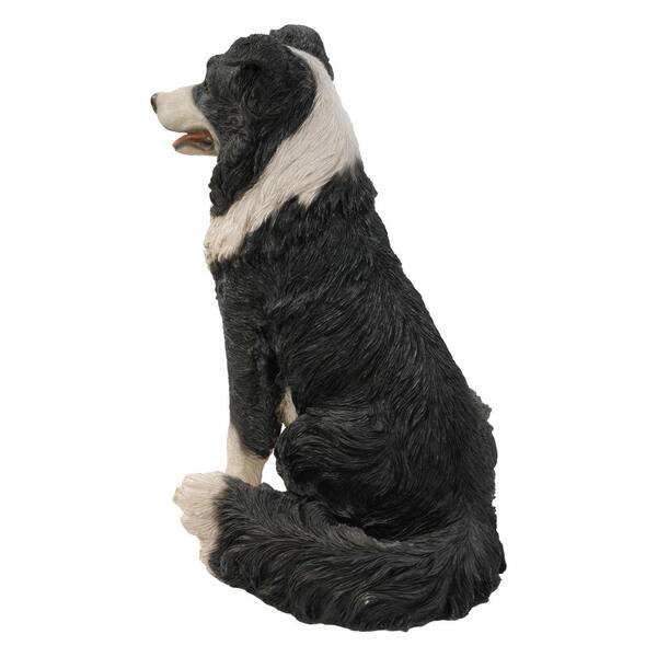 Sitting Border Collie Puppy Statue