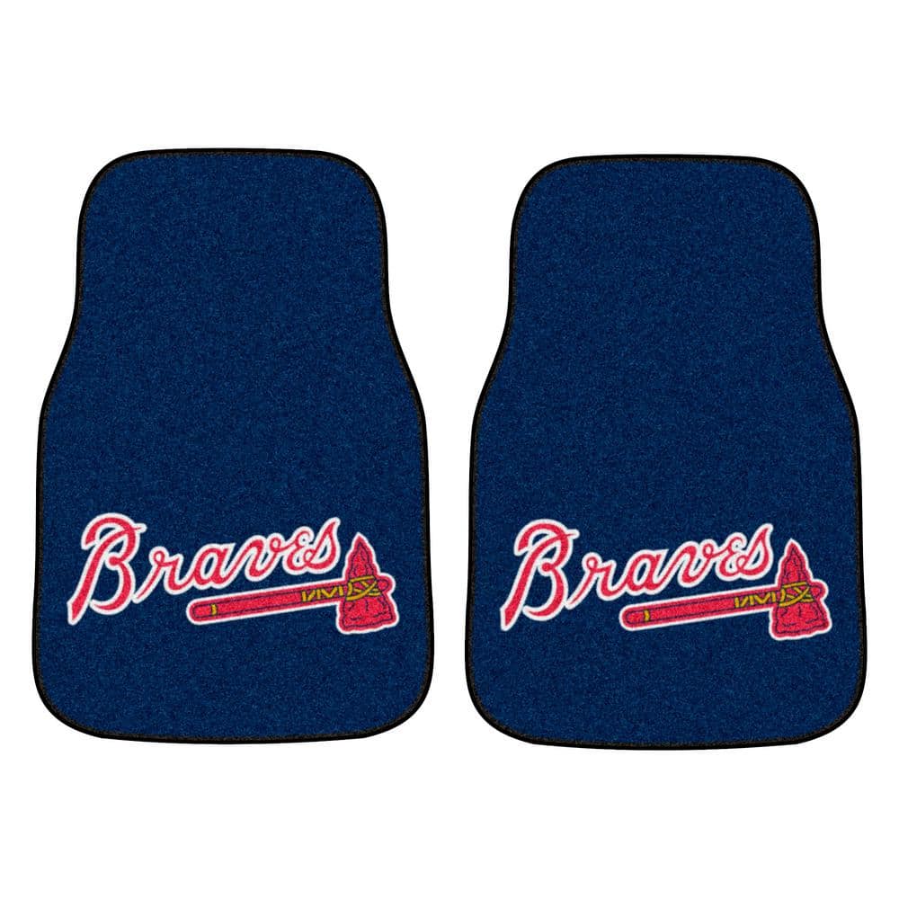 Atlanta Braves 17 in. x 27 in. 2-Piece Front Nylon Carpet Car Floor Mat Set price history on PriceWatchPro