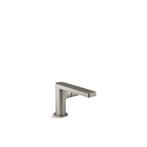 Composed Single-Handle Bathroom Sink Faucet with Cylindrical Handle in Vibrant Brushed Nickel