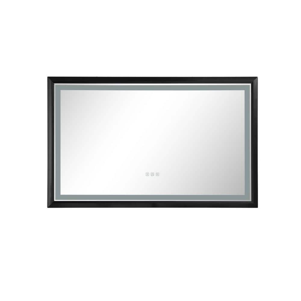 40 in. W x 24 in. H Rectangular Metal Framed Wall Mount Modern