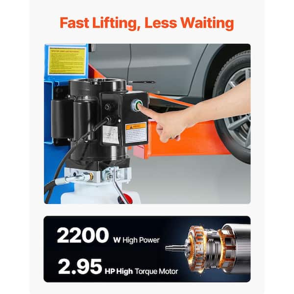 SKYSHALO Symmetric 2 Post Car Lift, 11000 lb. Capacity, 220V 2.95