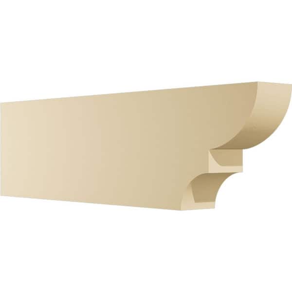 Ekena Millwork Standard Ridgewood 4 in. W x 10 in. H x 36 in. D Signature Urethane Rafter Tail Outlooker