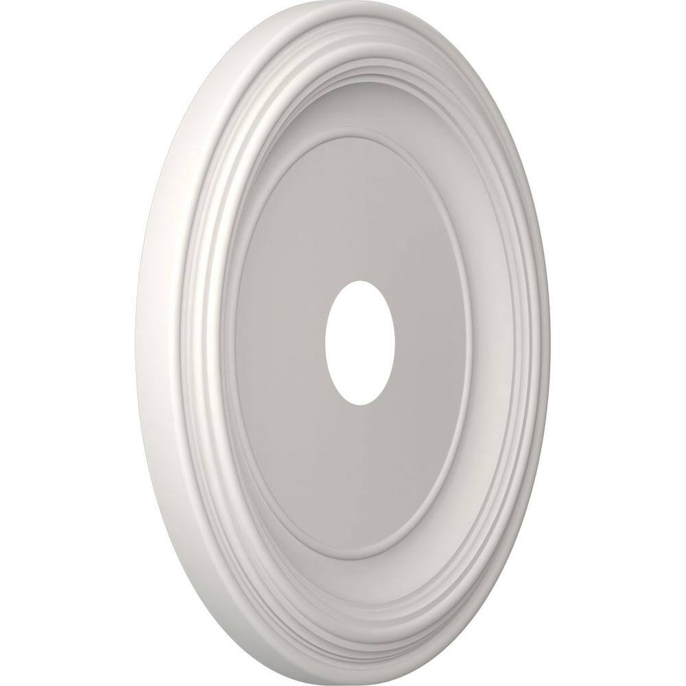 UltraCover Satin Blossom White 19-Inch Thermoformed PVC Ceiling Medallion