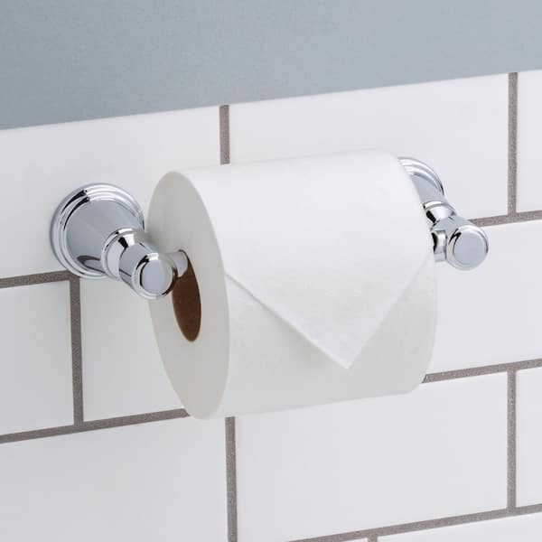 Foundations Design Series Traditional Wall Mount Pivoting Toilet Paper Holder in Polished Chrome