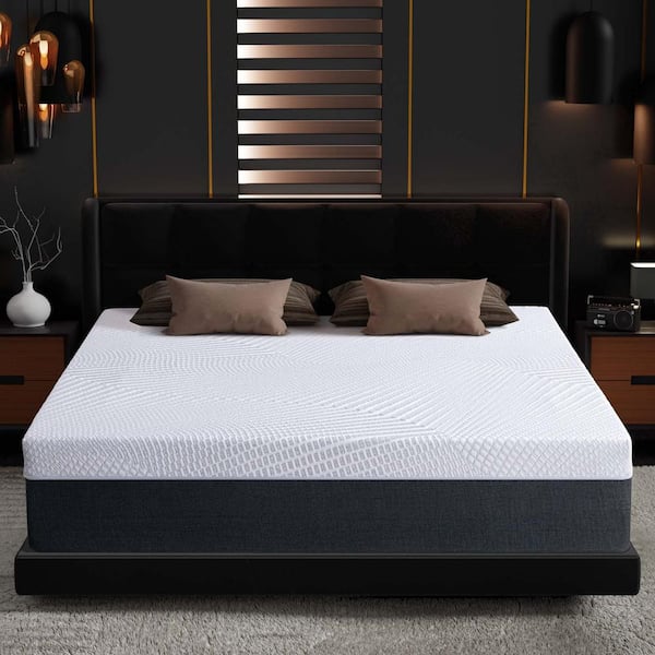 Twolike 12 in. Twin Memory Gel Foam Mattress Medium Body Support Pressure Relief Good Night Sleep Removable Cover Boxed