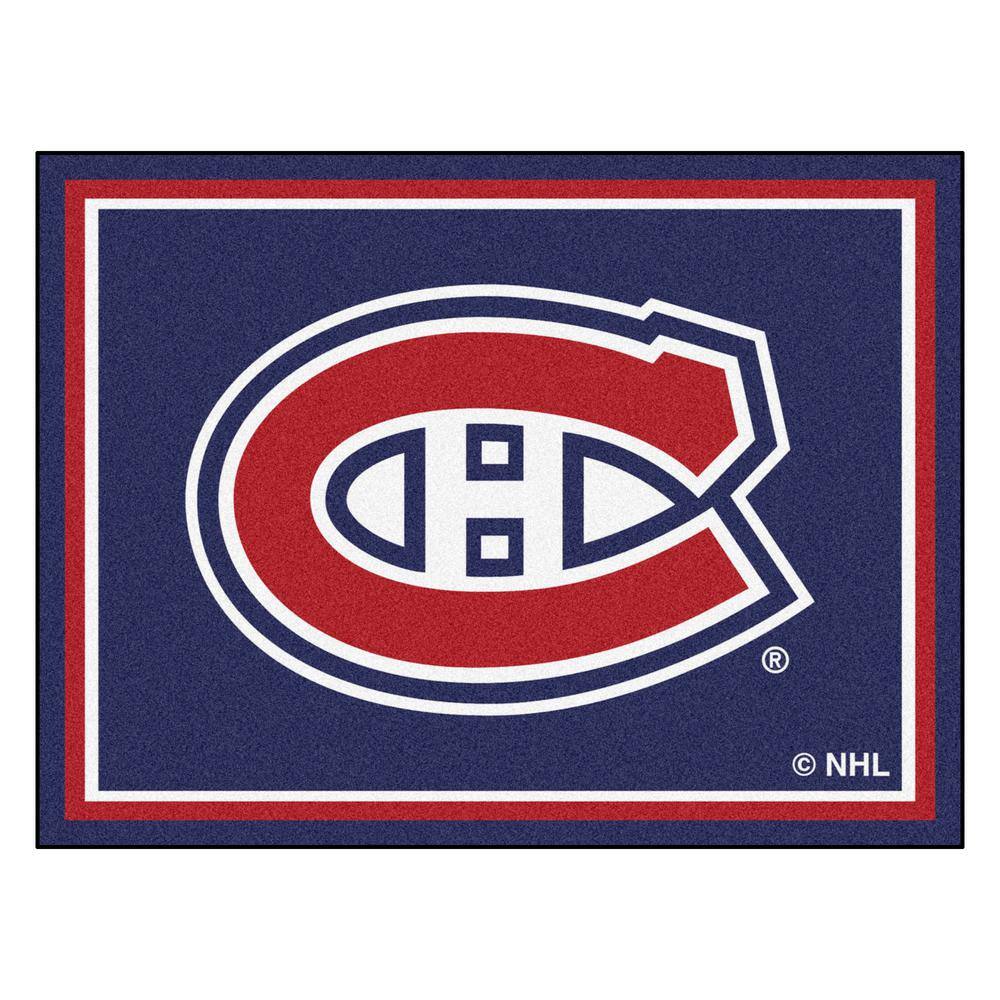 FANMATS NHL Montreal Canadiens Navy Blue ft. x 10 ft. Indoor Area Rug  17517 The Home Depot