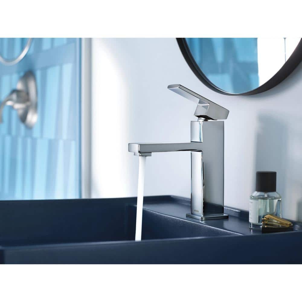 Revyl Chrome Single Handle Bathroom Faucet with Drain Assembly
