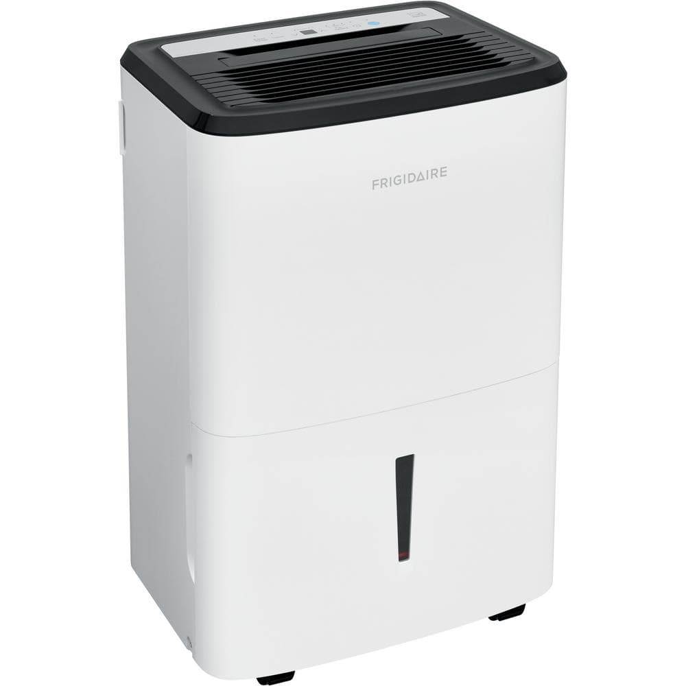 Frigidaire 50-Pint White Dehumidifier with Built-In Pump